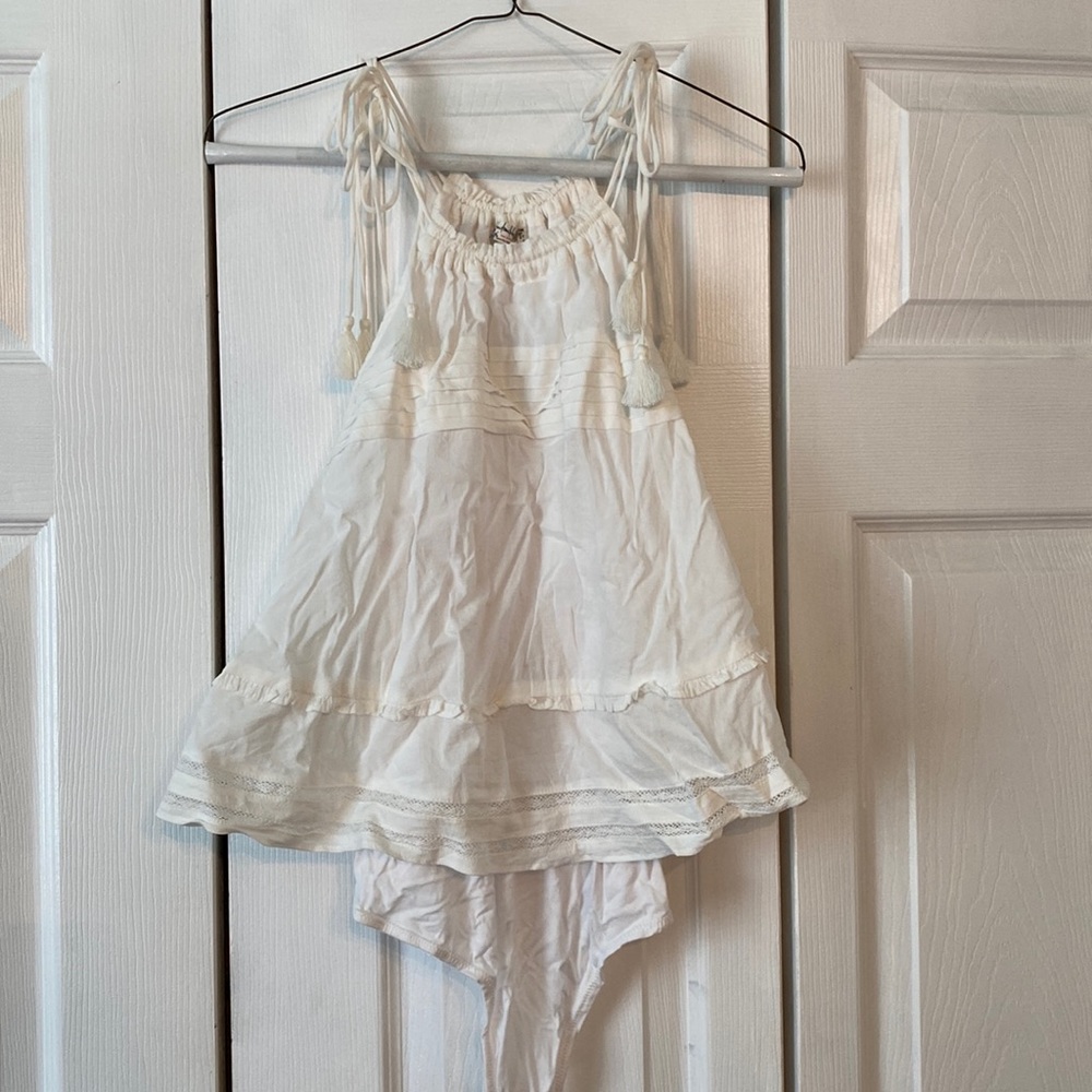 Free people ruffled bodysuit